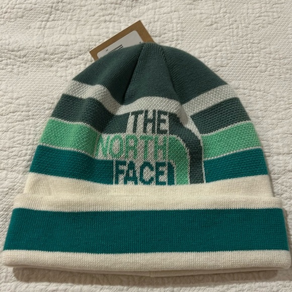 The North Face Accessories - The North Face Retro Logo Beanie. Dark Sage. NWT